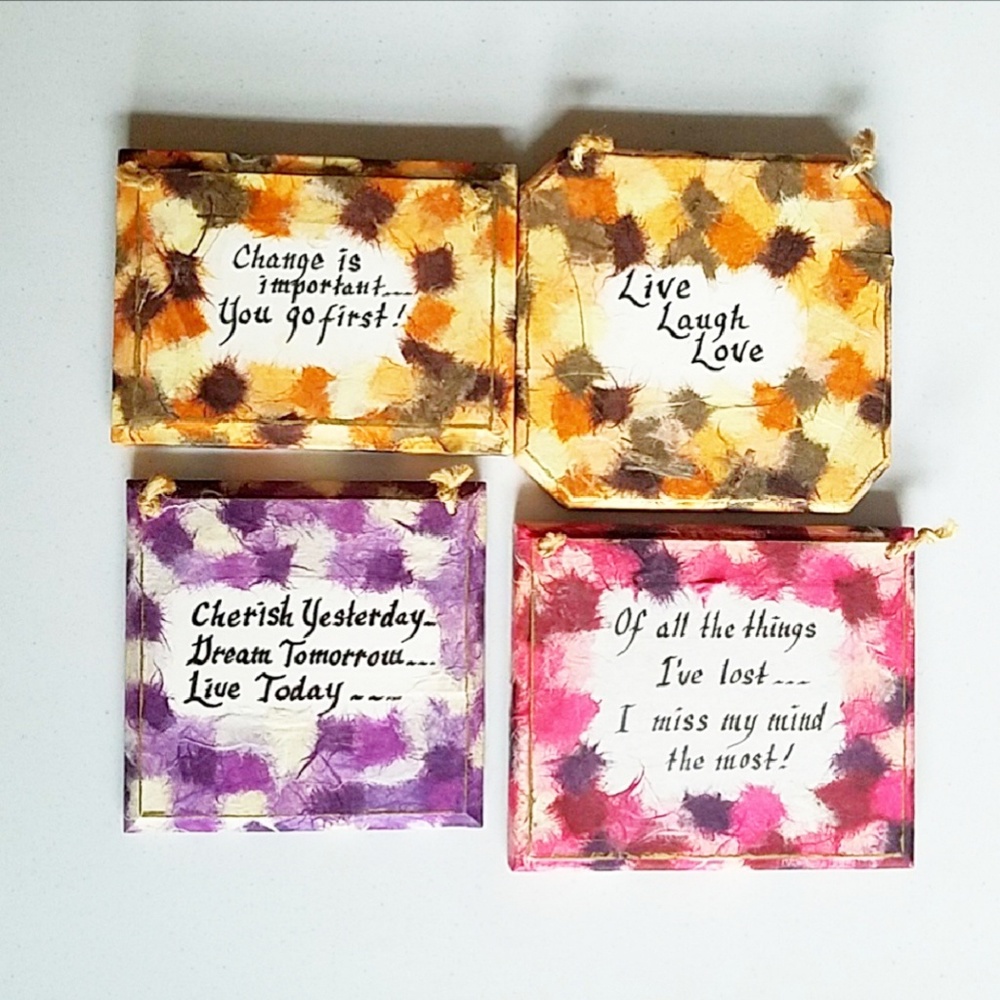 Handmade Sayings Plaques